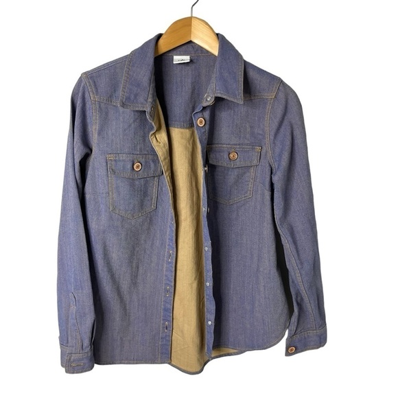 CAbi The Workshop Shirt Size Small Lilac Blue Style 4299 Button Down Shirt - Picture 3 of 7